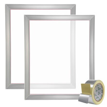 Kit de Serigrafia-Duoku- 20x24"- Alumínio- 2 Quadros- com 160 Malhas, Nylon de Alta Tensão e Fita de Vedação