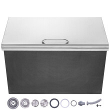 Glacière - DUOKU - Drop-in - Acier Inoxydable - 78,37 L - 24 heures d'isolation