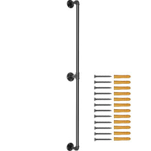 Rampe per scale in Tubo-Duoku-7 piedi-Carico di 200 kg-Acciaio al Carbonio-Montaggio a Muro-Angoli Arrotondati-Interno/Esterno