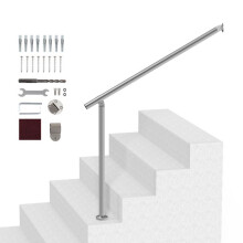 Parapetti per Scale Esterne - DUOKU - BX-100 - 100 cm - Acciaio Inossidabile - Argentato