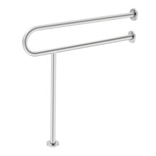 Barre D'appui WC avec Pied de Soutien-Duoku--800 mm-acier Inoxydable 304-Poignée Antidérapante-Capacité de Charge 136 kg