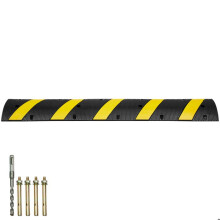 Kabelbeschermingsrampe - DUOKU - RS1830A-1 - 2 Kanalen - Capaciteit van 10 000 kg - Zwart en Geel Rubber