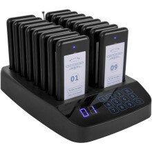 Telewarnsystem - DUOKU - Modell 16 - Touchscreen - Europäischer Stecker - Reichweite 300-500m