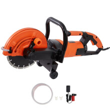 Scie à Béton Électrique-Duoku-23 cm-Moteur 1800 W 15 A-Profondeur de Coupe 89 mm-Humide/Sec-pour Pierre, Brique