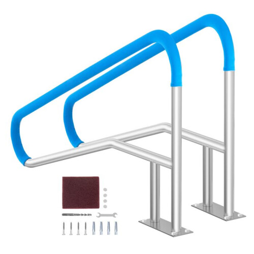 Rampa de Piscina - DUOKU - 55 x 32 polegadas - Aço Inoxidável - 2 Peças - Antirust