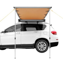 toldo lateral de coche-Duoku-cobertura de sombra de 4,6 x 6,6 pies-toldo retráctil PU 3000 mm UV 50+ con bolsa impermeable