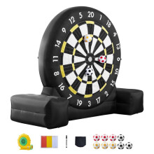 Alvo de Futebol Gigante Inflável-Duoku-2500 mm-Painel de Dardos com 9 Bolas e Bomba de Ar, Montagem Rápida