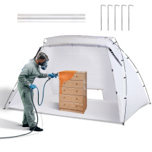 Cabina di Pittura Portatile-Duoku-10 x 7 x 6ft-Cabina di Pittura Pieghevole per Mobili e Grandi Progetti Fai-da-Te