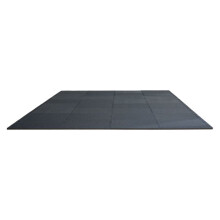 Vloermat - DUOKU - HRD-XJD6614-12B - 0,56 Inch dikte - 12 Tegels - Zwart en Blauw