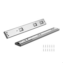 Schubladenschienen - DUOKU - 4605S2.350-10 - 355,6 mm - Tragfähigkeit 45,4 kg - Kohlenstoffstahl