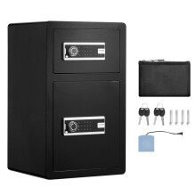 Coffre-fort - DUOKU - SS-700SM - 4,5 pi³ - Serrure à Clé - Sac Ignifuge - Lumière LED