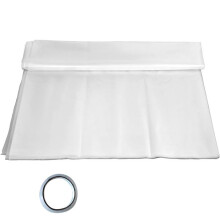 Serrefolie - DUOKU - 12 x 25 ft - Polyethyleen 6 Mil - UV-bestendig - Transparant