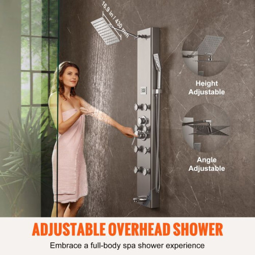 Panneau de Douche - DUOKU - 7009FL - 6 Modes - Affichage Numérique - 8 Jets de Massage 2