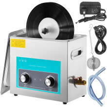 Limpiador de Discos de Vinilo por Ultrasonido-Duoku-6L 40kHz-Botón de Control Limpiador Sónico Tanque de Acero Inoxidable