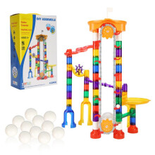 Kogelbaan Set - DUOKU - LT902 - 153 Stukken - Gemotoriseerde Lift - Transparant