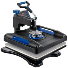 Warmtepers-Duoku-38 x 38 cm-Vinyl Transferprinter voor Digitale Sublimatie T-shirt-Blauw