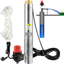 Pompe Submersible - DUOKU - 3SDM2/21 - 550W - 89m de Hauteur - Acier Inoxydable IP68
