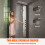 Panneau de Douche - DUOKU - 8015FL - Acier Inoxydable - 4 Modes - 5 Jets de Massage 3