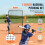 Schermo di Sicurezza per Baseball e Softball-Duoku-2,1 x 1,2 m-Rete per Battitore Portatile con e Picchetti da Terra-Robusto 3