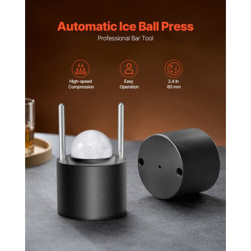 Kit de Imprensa para Gelo - DUOKU - KH-B02-5 - 2,4 Polegadas - Preto - 4,2 kg 2