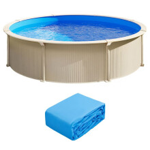 Revestimento de Piscina - DUOKU - 350x120 cm - Vinil de Calibre Padrão - Resistente ao Desgaste - Redonda