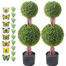 Topiary-Baum-Set - DUOKU - Doppel - 8 Zoll - 2 Stück - UV-beständig