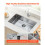 Fregadero de Cocina - DUOKU - U704319RS0 - Acero Inoxidable 304 - 70 cm - 1 Bac Rectangular 4
