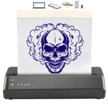 Imprimante de Pochoirs de Transfert de Tatouage-Duoku-Machine Bluetooth Sans Fil-avec 10 Sacs en Papier et en Tissu Portable