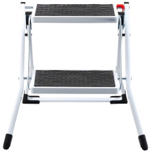 Escabeau - DUOKU - WK2031 - Capacité 150 kg - Pliable - Large Pédale Antidérapante