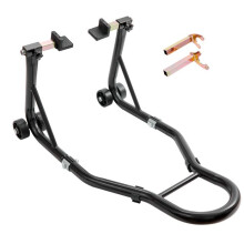 Achterwielsteun Motor-Duoku-Capaciteit van 390 kg-Robust-Liftkrik voor Suzuki, Yamaha, Honda, Kawasaki-Zwart
