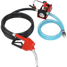 Pompe de Transfert de Carburant-Duoku-12 V CC-10 GPM-Kit Pompe Diesel Portable-avec Buse d'Arrêt Automatique et Tuyaux