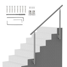 Rambarde per Passerelle Esterne - DUOKU - 150 cm - Acciaio Inossidabile - Kit di Rampe - Installazione Facile