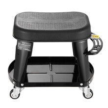 Taburete de Taller - DUOKU - XF8309 - Capacidad 136 kg - Asiento Giratorio 360 - Plataforma de Herramientas