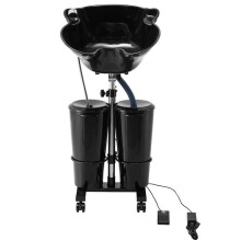 Bacia de Shampoo Portátil-Duoku-pia de Lavagem equipada com uma Bomba elétrica-com 2 Baldes e 2 Duchas-Tubo de Drenagem