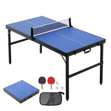 Pingpong-pöytä - DUOKU - Dubaali ja Kannettava - MDF - Sisätiloihin - Kuljetuslaukku Mukana