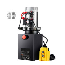 Hydraulikpumpe - DUOKU - ZXDC12V-1,6KW-S-8L - 12V - 8 Pinten (2 Gal) - 0,91 GPM / 3200 PSI