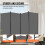 División - DUOKU - Pantalla Plegable - 4 Paneles - Gris - Interior 5