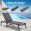 Sdraio - DUOKU - 6151 - Alluminio - Grigio Scuro - Pieghevole - 2 Pezzi 5