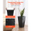 Vasi - DUOKU - Set di 2 - 55 cm - Neri - Design Moderno - Drenaggio Integrato 3