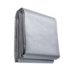Telo Impermeabile-Duoku-20 x 30 Pi-Copertura in Polietilene 10 mil,al Strappo con Occhielli Rinforzati-Argento/Marrone