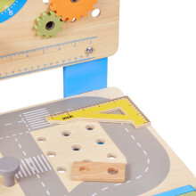 Banco de Madera para Niños-Duoku-62 Piezas-Juguete Realista para Manualidades y Construcción Creativa-Perfecto para el aprendizaje