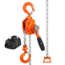 Talha de Cadeia Manual com Alavanca-Duoku-capacidade de 0,5 T-Aço Galvanizado G80-Freio Double Ratchet Weston-Gancho de 360