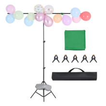 Soporte de Tela de Fondo - DUOKU - 5 x 6,5 Pies - Ajustable - Portátil - Acero al Carbono Q195