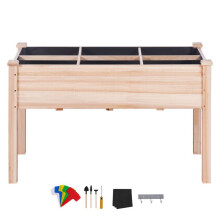 Jardinière - DUOKU - 47,2"x22,8"x30" - Bois de sapin - Capacité 100 kg - Rectangulaire