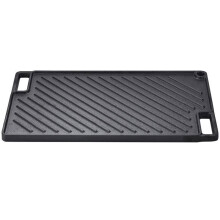 Käännettävä Kypsennyslevy-Duoku-425 x 246 x 16 mm-Rauta-Pinnoite-Ei tarttuva-Barbecue, Kaasugrilli-Musta