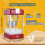 Machine à Pop-corn - DUOKU - Kettle Popper - 300 W - 2,5 oz - Rouge 2