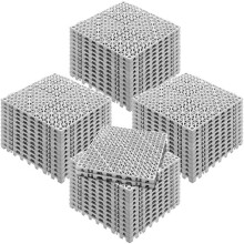 Clipseervloertegels - 50 Stuks - 12 x 12 Inches - Zacht PVC - Antislip met Afvoeropeningen