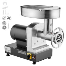 Picadora de Carne Eléctrica - DUOKU - 14 lb/min - Acero Inoxidable - 750 W - 570 x 270 x 470 mm