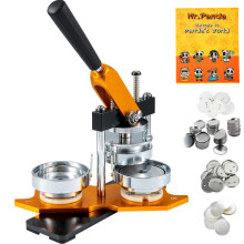 Máquina para Fabricar Botones-Duoku-75 mm-Kit de Prensa para Insignias de 3" con 100 Piezas Gratis, Kit Completo Listo para Usar