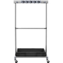 Organizador de Ferramentas de Jardim-Duoku-10 Locais com Ganchos-Suporte de Metal para Abrigo de Jardim, Exterior